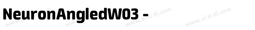 NeuronAngledW03 字体转换